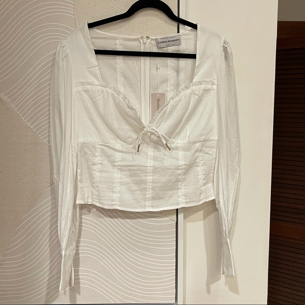 White Long Sleeve Blouse NWT